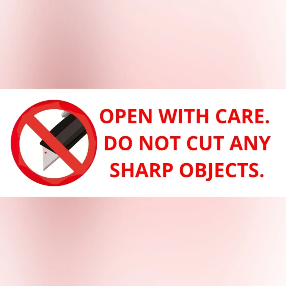 120 open with care do not cut stickers